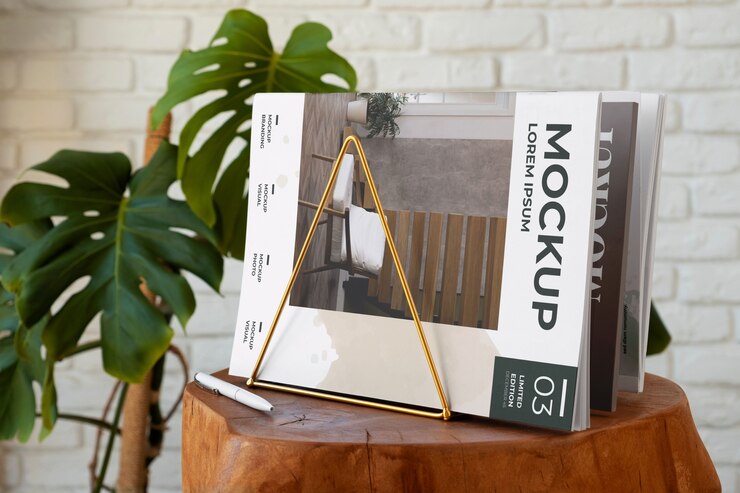 Design de maquete de porta-revista