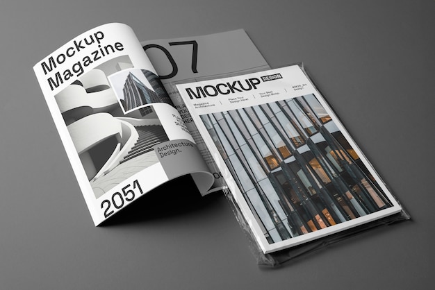 PSD design de maquete de revista