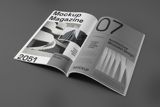 PSD design de maquete de revista