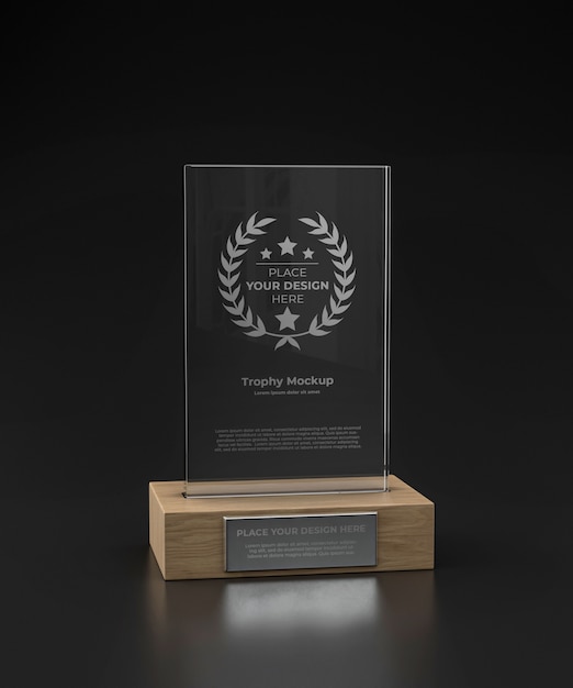 PSD design de maquete de troféu