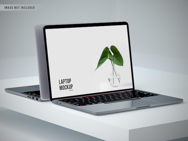 Design de maquete para laptop FullScreen