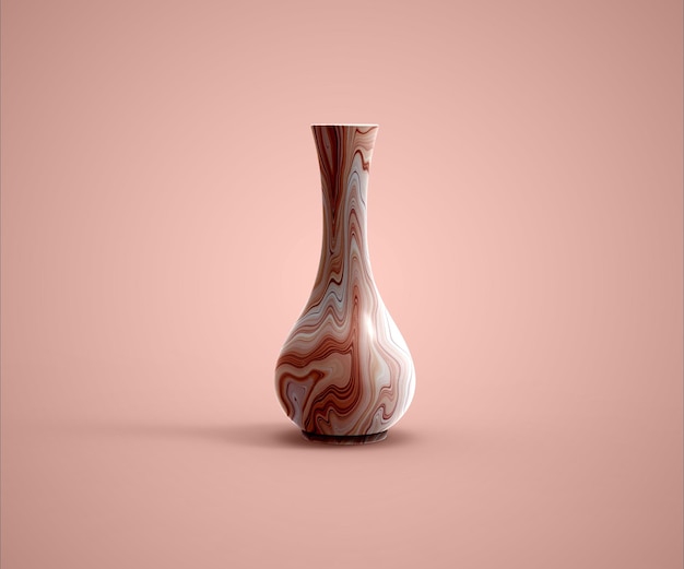 Design de maquete PSD de vaso de flor grátis