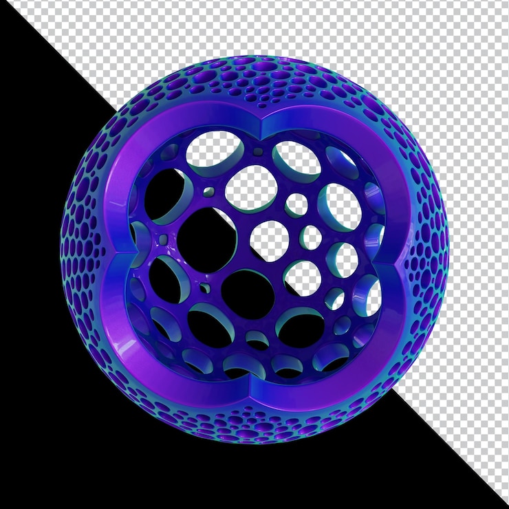 PSD design de material colorido de forma geométrica holográfica 3d isolado