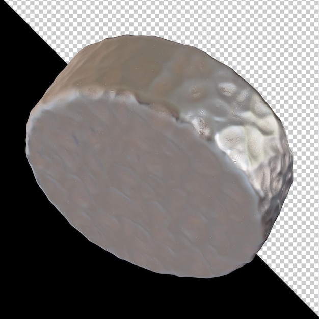 Design de material de argila de metal futurista de forma geométrica abstrata renderização em 3d