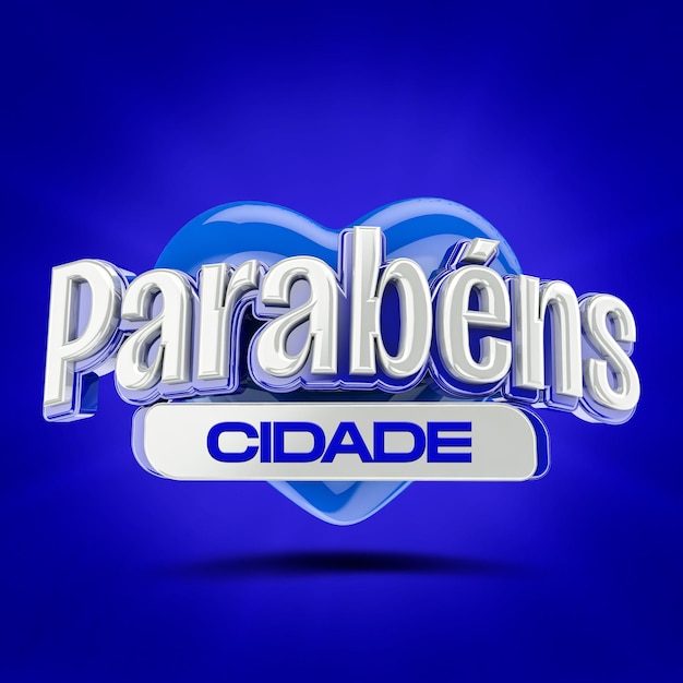 PSD design de mdia social para o aniversário da cidade parabens cidade