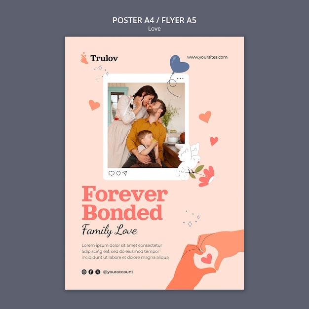 PSD design de modelo de amor