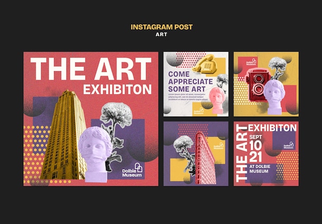Design de modelo de arte