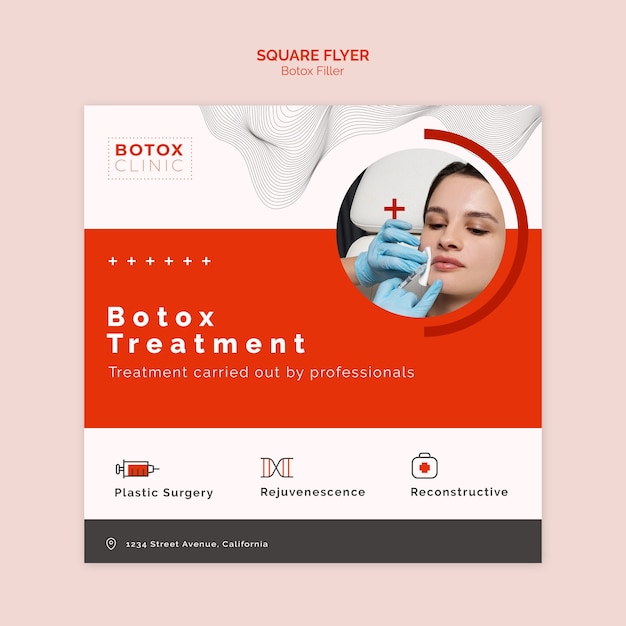 PSD design de modelo de botox