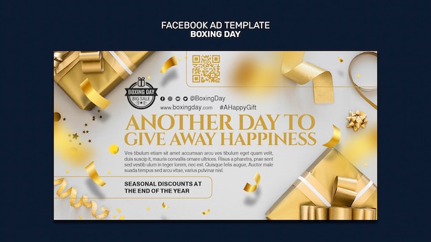 Design de modelo de Boxing Day
