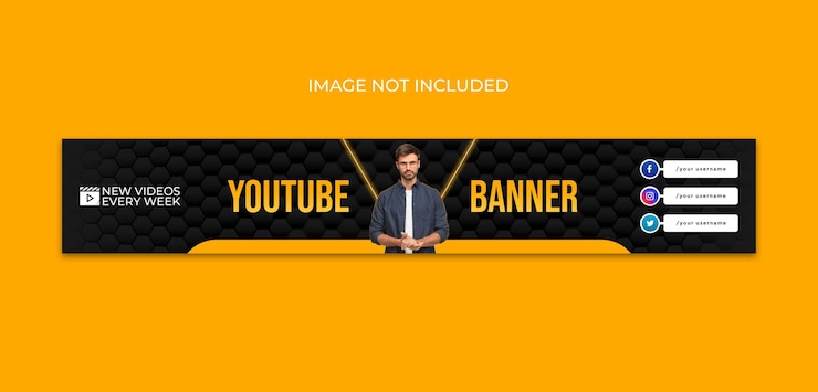 PSD design de modelo de capa de banner profissional do youtube