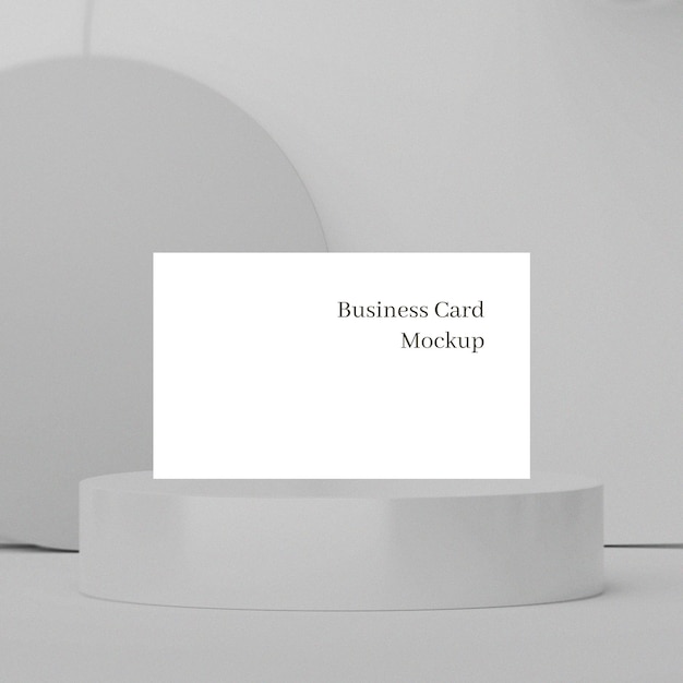 Design de modelo de cartão de visita branco PSD