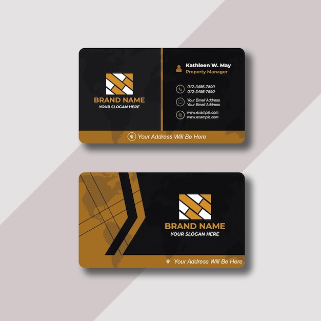 Design de modelo de cartão de visita profissional moderno e criativo