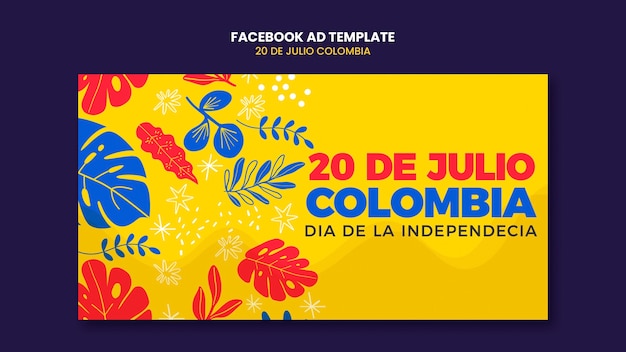 design de modelo de design plano 20 de julio