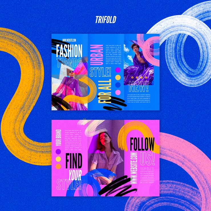 PSD design de modelo de moda
