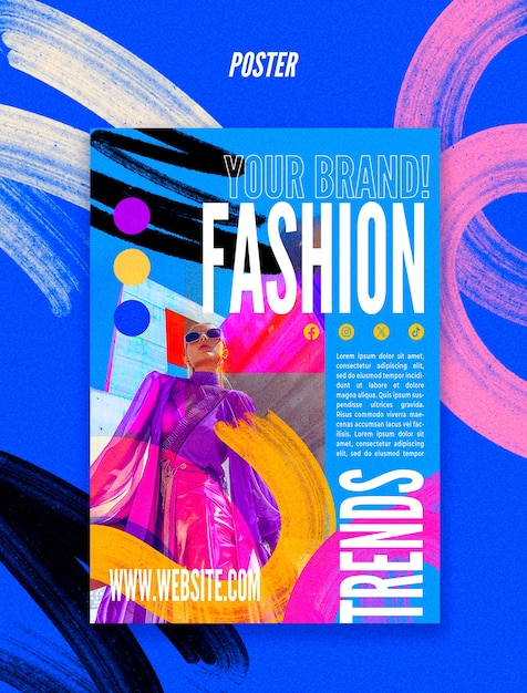 Design de modelo de moda