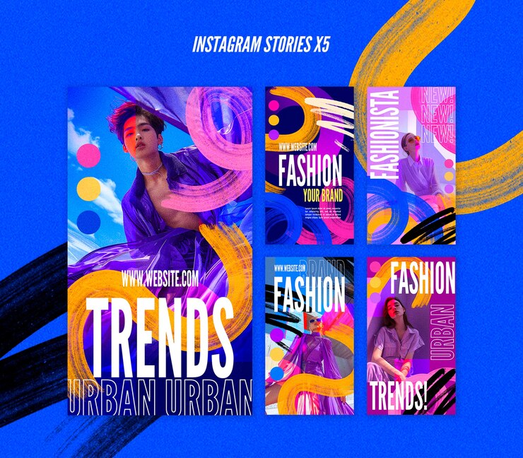 PSD design de modelo de moda