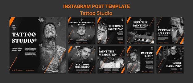 PSD design de modelo de tatuagem