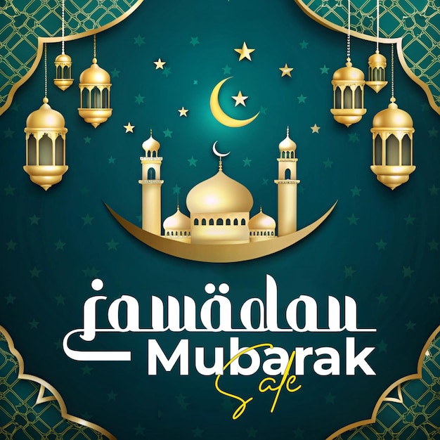 Design de postagem decorativa islâmica Ramadan Kareem