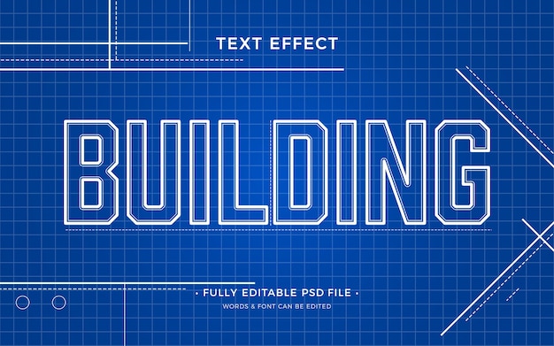 Design de texto de impressão azul