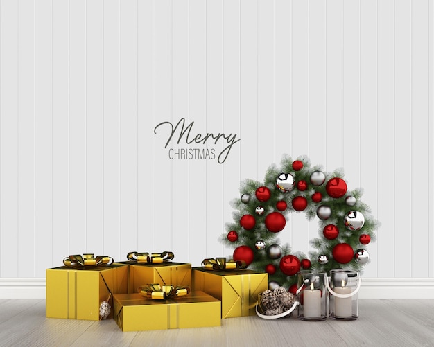 Design decorativo de Natal psd premium