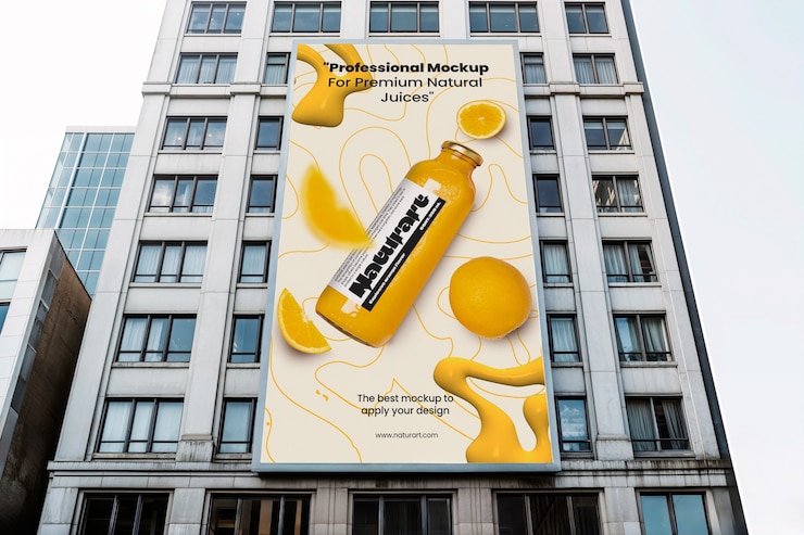 PSD design del cartellone mockup