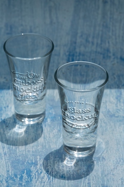 Design del mockup del colpo di tequila