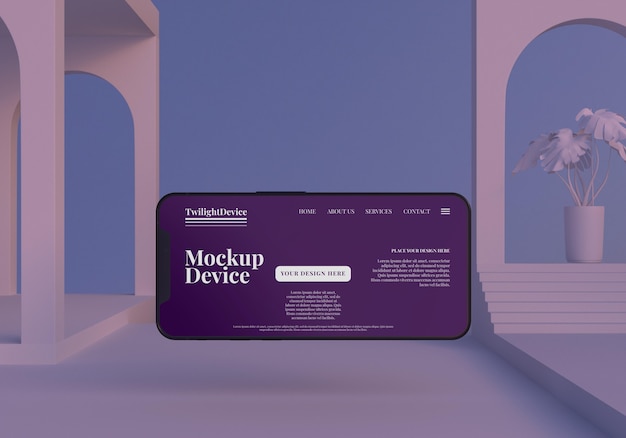 Design del mockup del dispositivo Twilight