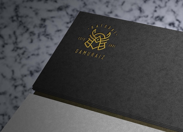 Design del mockup del logo del biglietto da visita