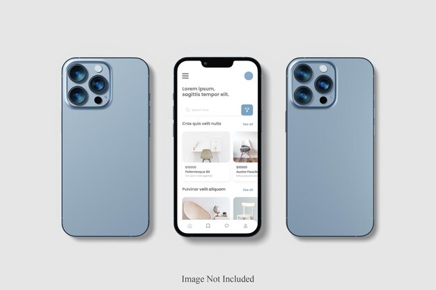 Design del mockup del telefono 13 pro max
