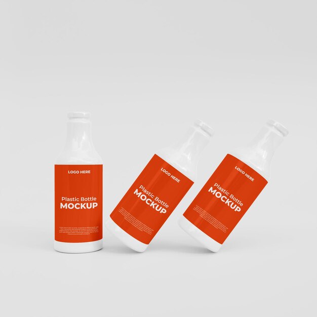 Design del mockup della bottiglia di medicina 3d