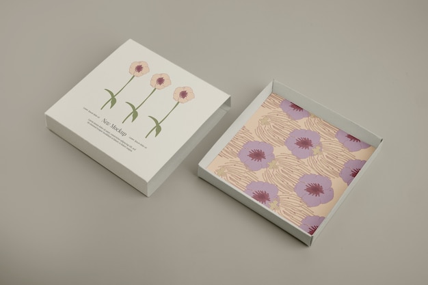 Design del mockup della scatola di diapositive