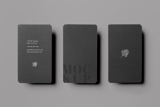 Design del modello di biglietto da visita scuro