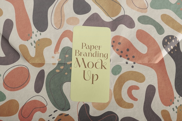 Design del modello di branding su carta