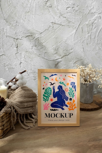 Design del modello di cornice con ombre