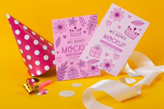 Design del modello di invito Quinceanera