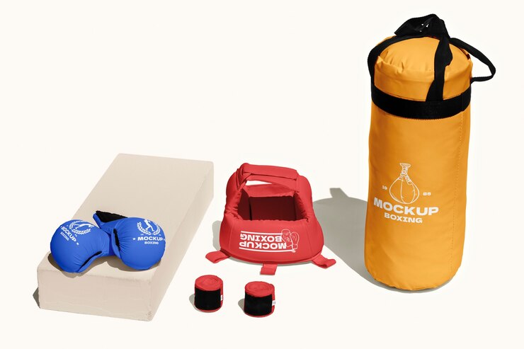 PSD design del modello di set da boxe