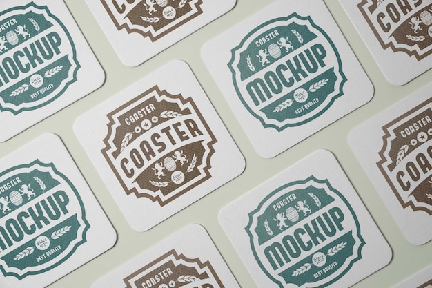 Design del modello di sottobicchiere di birra