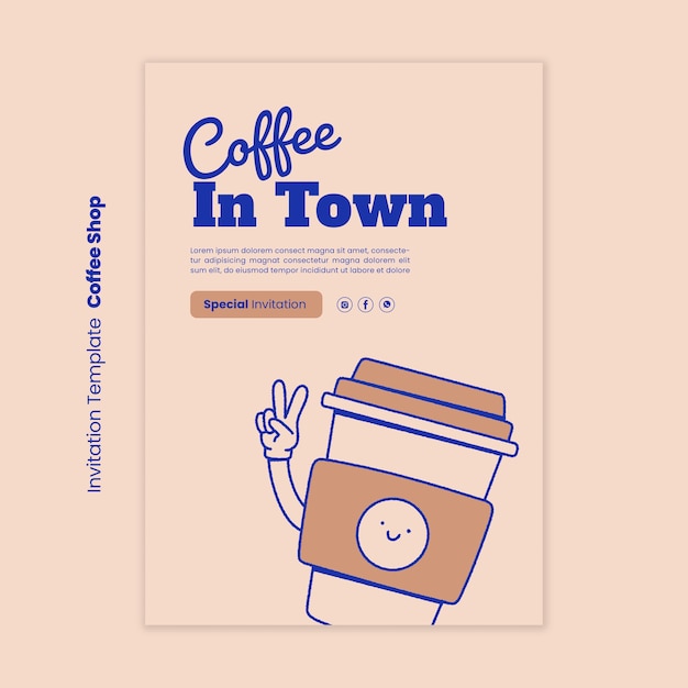 Design der Kaffeeshop-Vorlage