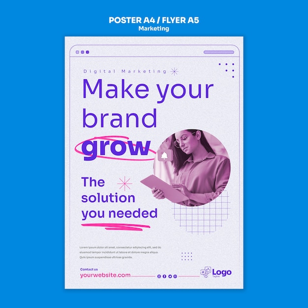Design der Marketing-Vorlage