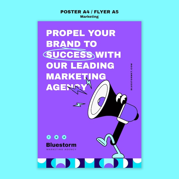 Design der Marketing-Vorlage