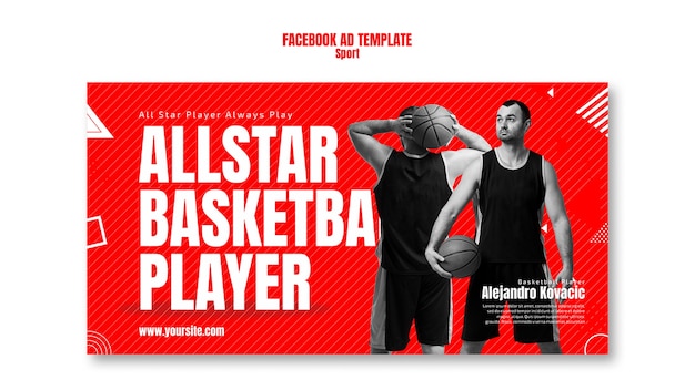 PSD design der sport-vorlage