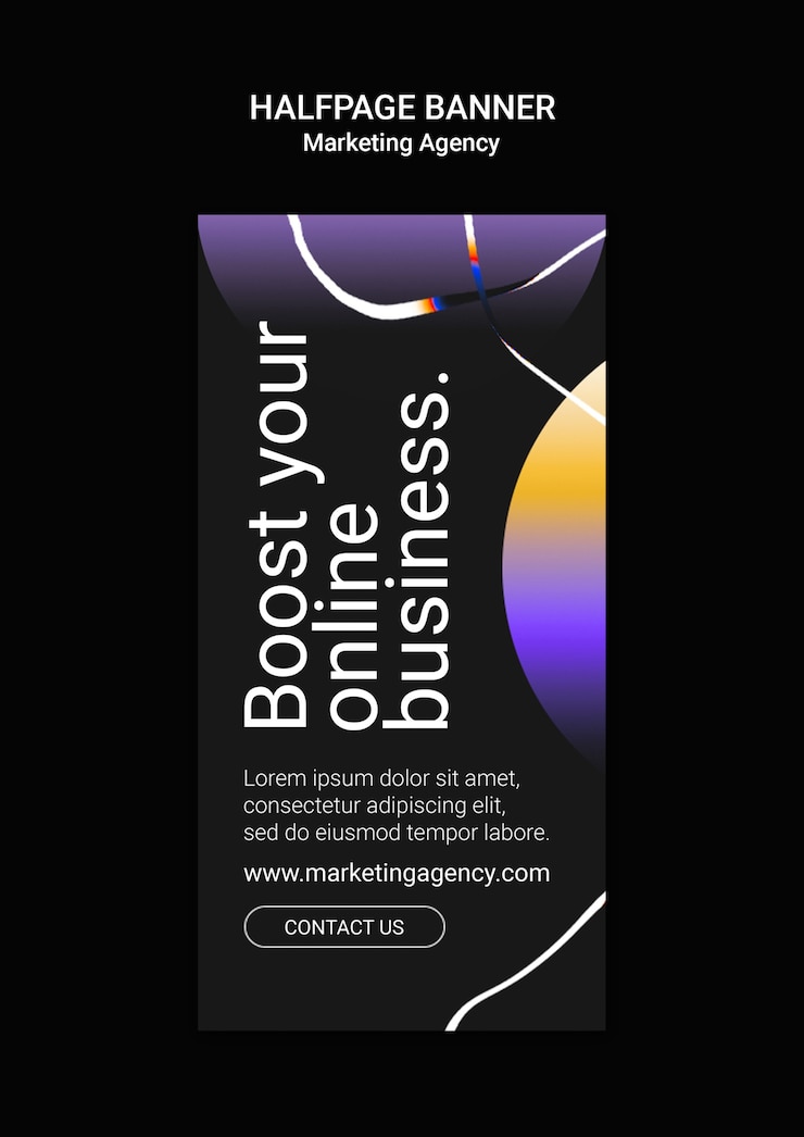 PSD design der vorlage für eine marketingagentur