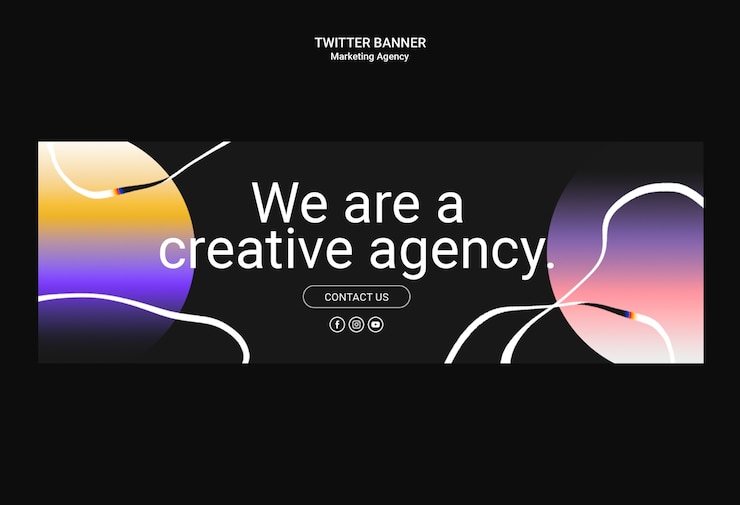 PSD design der vorlage für eine marketingagentur
