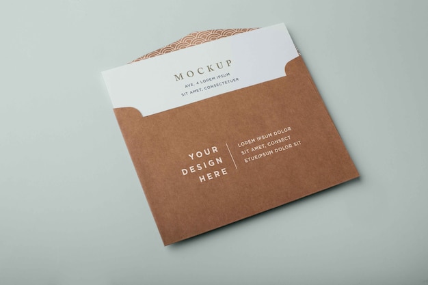 Design di base del mockup della busta