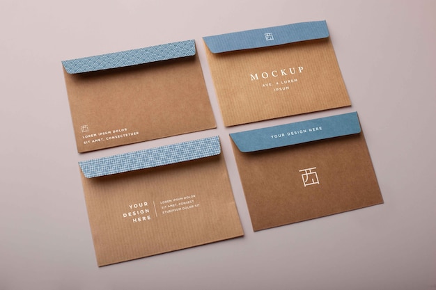 Design di base del mockup della busta
