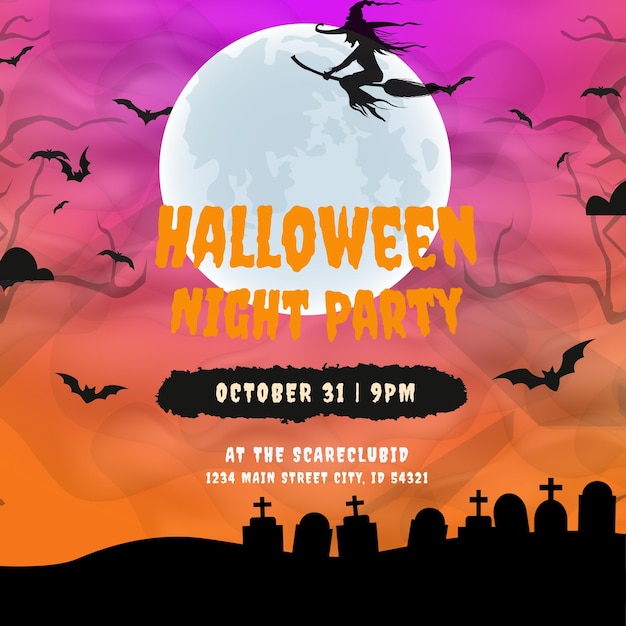 Design di Halloween PSD
