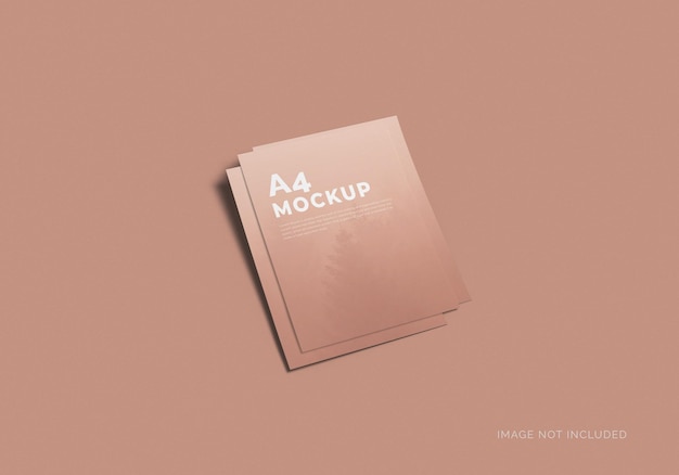 Design di mockup di volantino psd a4 minimo