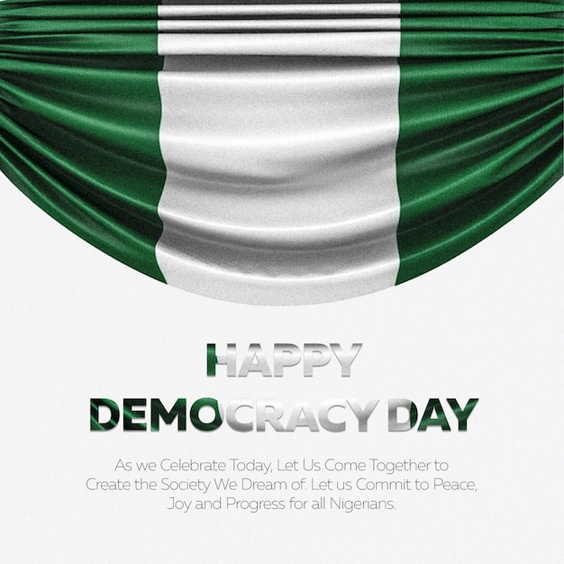 PSD design du flyer du jour de l'indépendance du nigeria