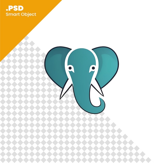 Design Du Logo De L'éléphant Illustration Vectorielle D'un Modèle Psd De Conception Du Logo D'un éléphant