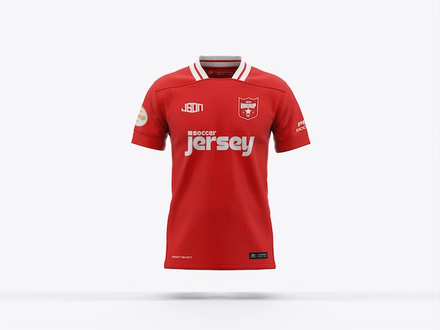 Design du maillot de football rouge